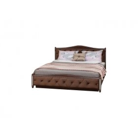 Кровать Прованс с мягкой спинкой ромбы с подъемной рамой 140
