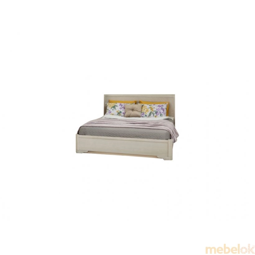 Кровать Милена с интарсией и подъемной рамой 180