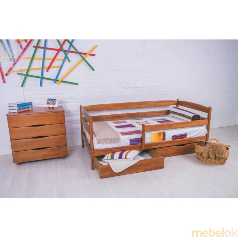 Ліжко дитяче Маріо 80х190 від фабрики Олімп (Olimp)