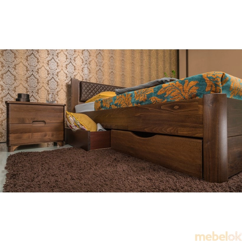 ліжко з виглядом в обстановці (Ліжко Грейс з ящиками 160x200)