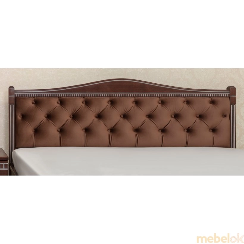 Кровать Прованс с мягкой спинкой ромбы с подъемной рамой 160 с другого ракурса
