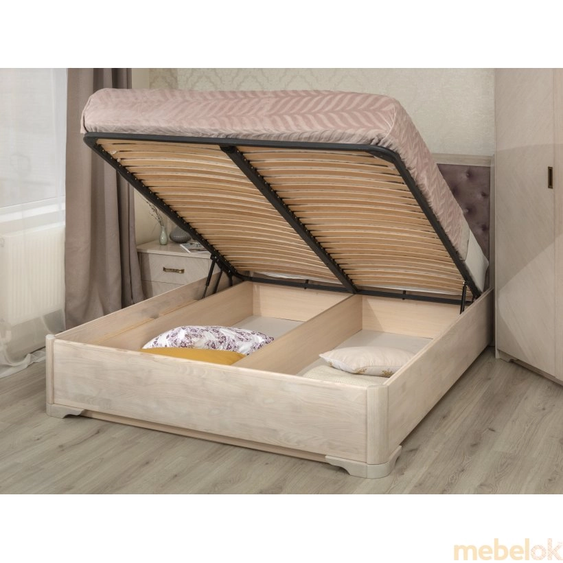 Ліжко Мілена Преміум з підйомною рамою 160x200 від фабрики Олімп (Olimp)