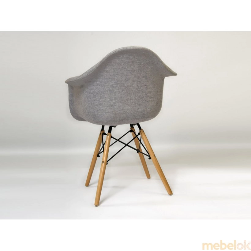 стул с видом в обстановке (Стул Leon Soft Вискоза Серый)
