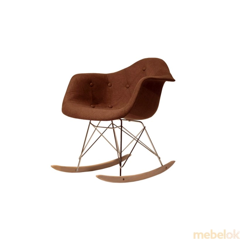 Кресло-качалка Leon Soft Rack Вискоза коричневый K 10 от фабрики Onder Mebel (Ондер Мебель)
