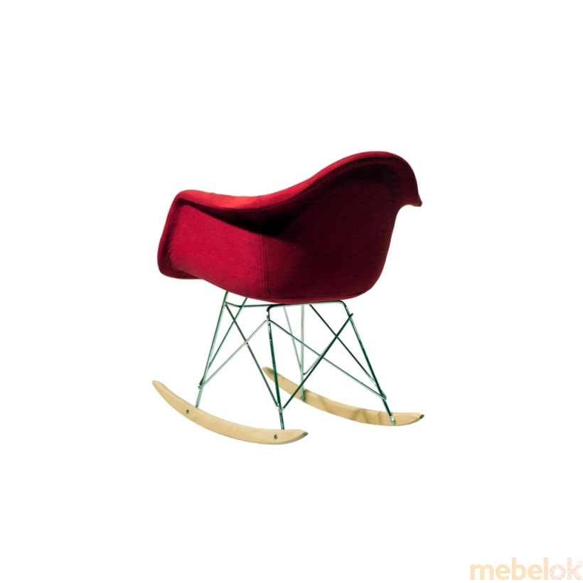 Кресло-качалка Leon Soft Rack Вискоза червоний K 9 від фабрики Onder Mebel  (Ондер Мебель)