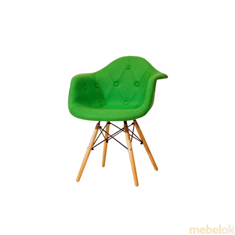Кресло Leon Soft шерсть зелёная W-17 от фабрики Onder Mebel (Ондер Мебель)