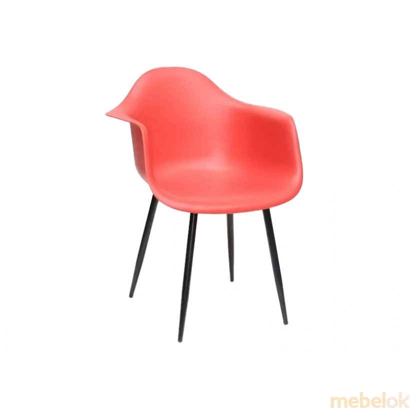 Кресло Leon Metal-BK Красный 05