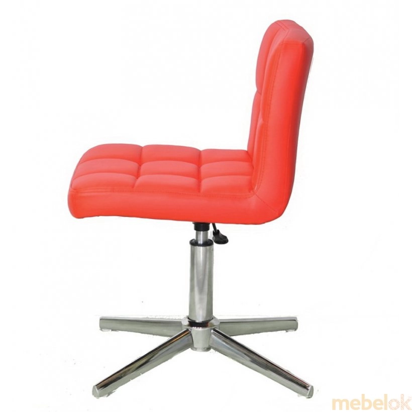стул с видом в обстановке (Стул Arno Modern Base экокожа красный)