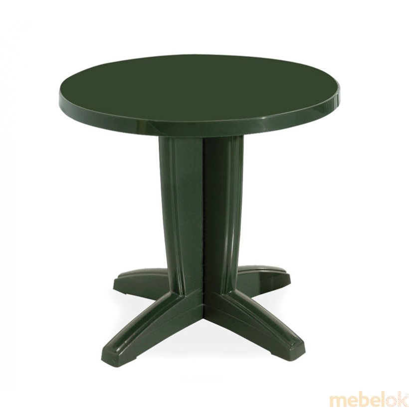 Пластиковий стол Браво D80 зеленый