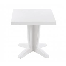 Пластиковий стіл Браво 70х70 білий