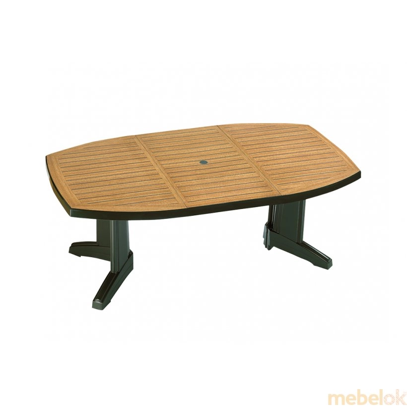 Пластиковий стол Магнум 115х195 зеленый