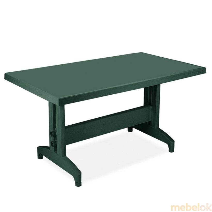 Пластиковий стол Престиж 80х140 зеленый