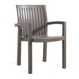 Кресло Нета серо-коричневое