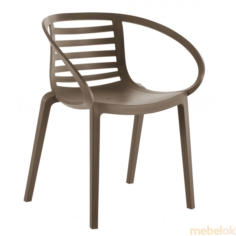 Кресло Mambo серо-коричневое