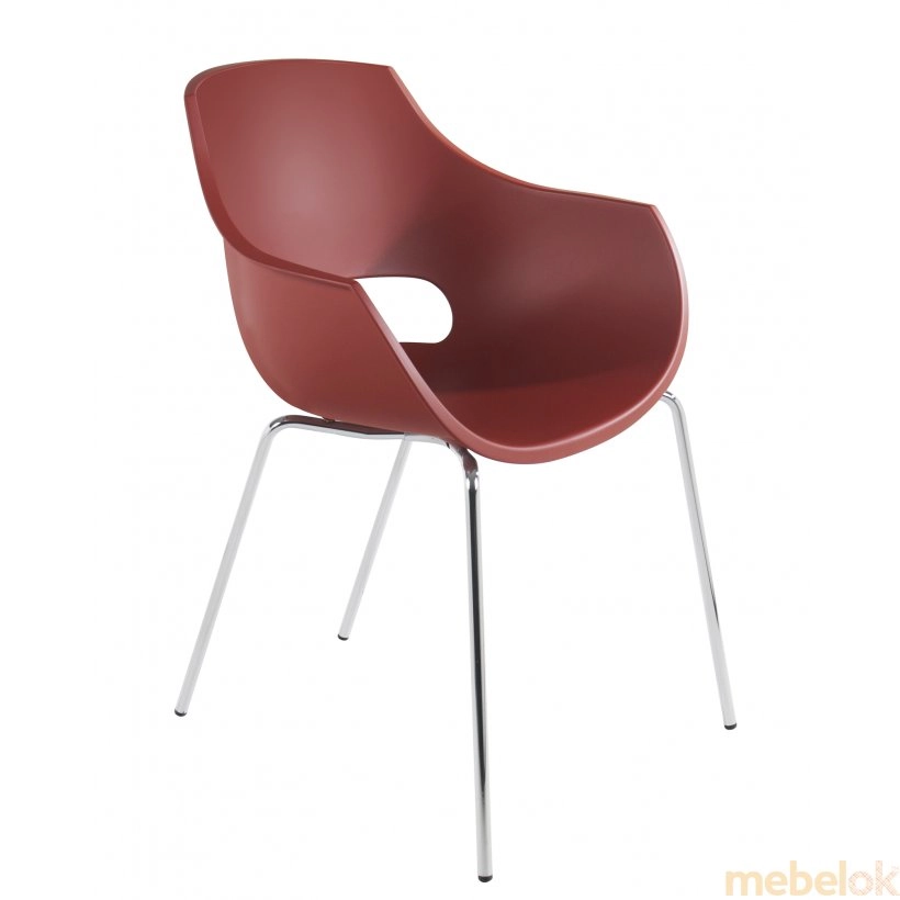 Кресло Opal матовое кольори красный цегла