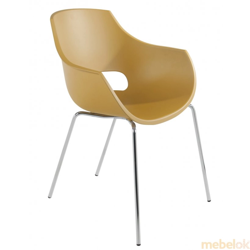 Кресло Opal матовое желтое