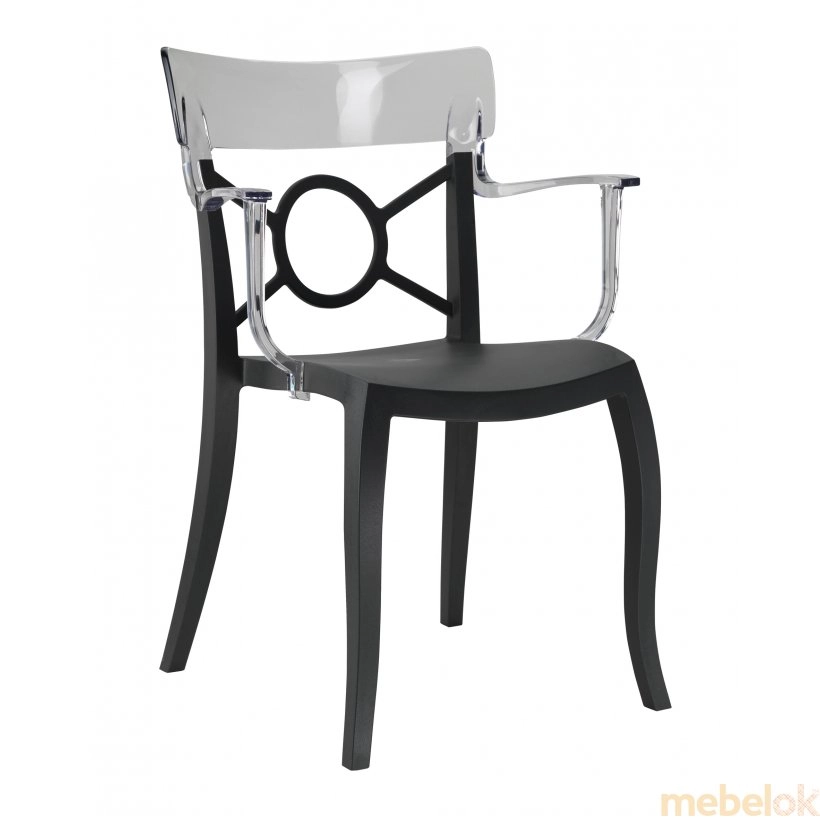 Кресло Opera-K прозрачный с черным