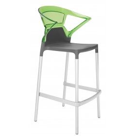 Барный стул Ego-K зеленый с антрацитом