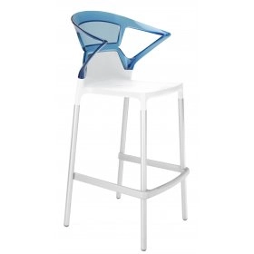 Барний стілець Ego-K синій з білим