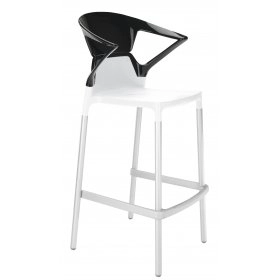 Барний стілець Ego-K чорний з білим