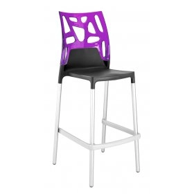 Барний стілець Ego-Rock пурпурний з антрацитом