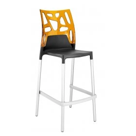 Барный стул Ego-Rock оранжевый с антрацитом