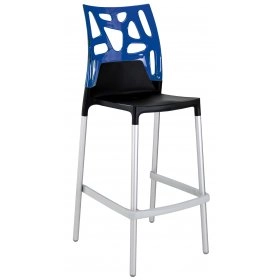 Барний стілець Ego-Rock синій з чорним