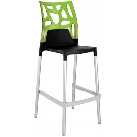 Барний стілець Ego-Rock зелений з чорним
