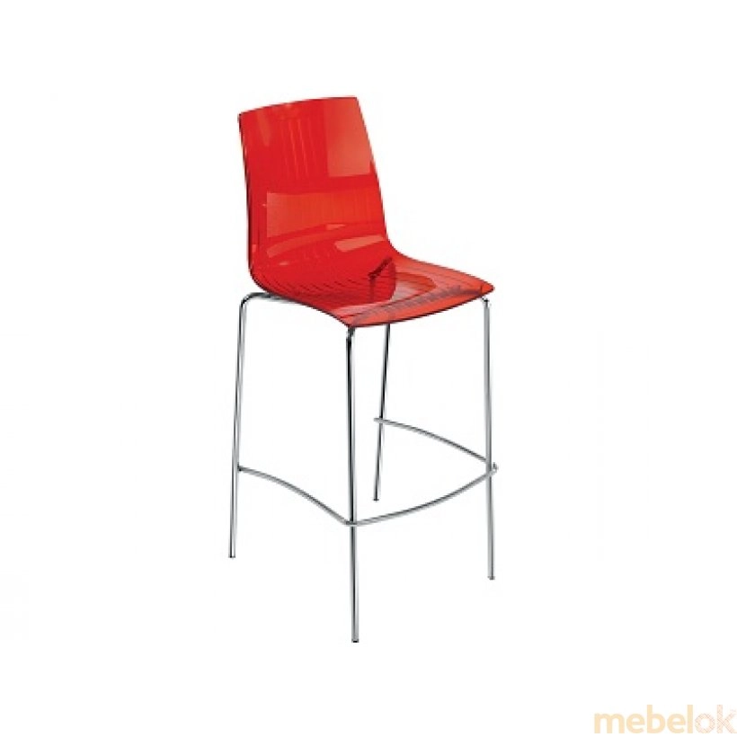 Барний стілець X-treme BSL прозоро-червоний