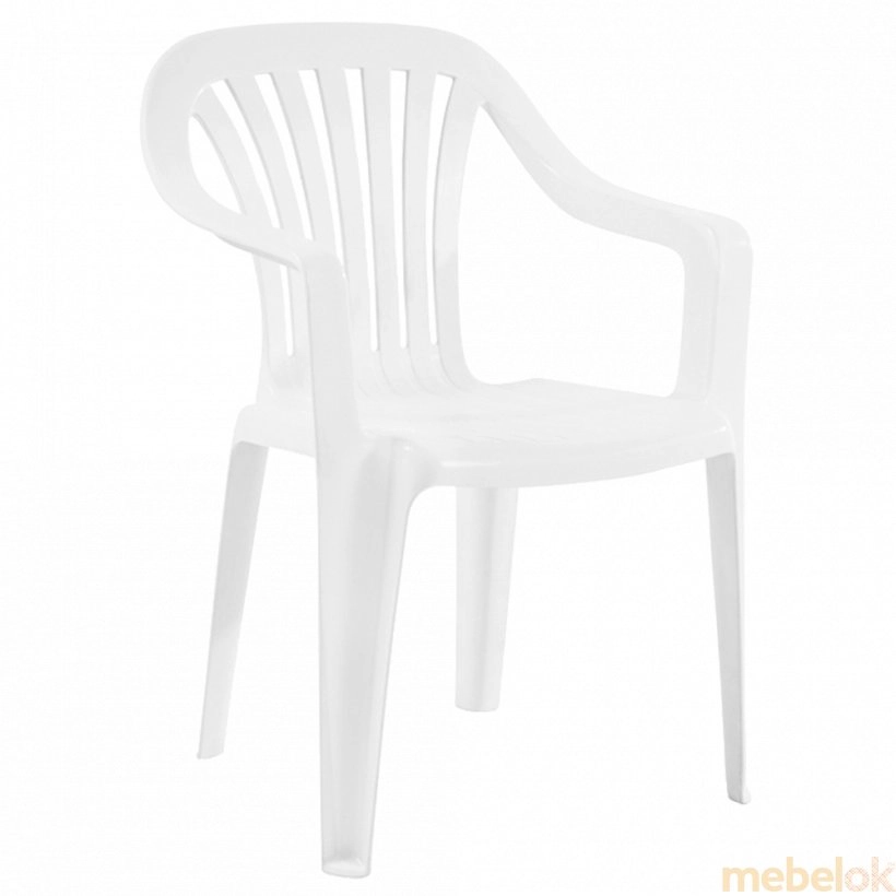 Кресло Тропик белое