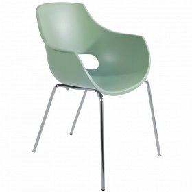 Крісло Opal-ML PRO зелений резеда, ніжки хром