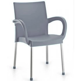 Кресло Sumela алюминиевые ножки серый