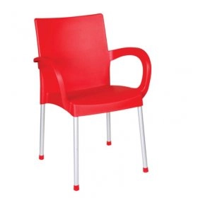 Кресло Sumela алюминиевые ножки красный