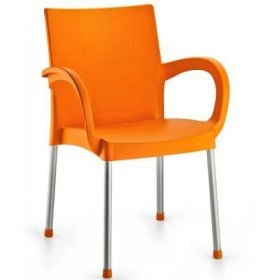 Кресло Irak Plastik Sumela алюминиевые ножки оранжевый