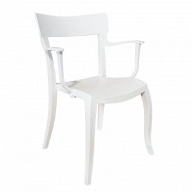 Крісло Hera-K біле сидіння, верх білий