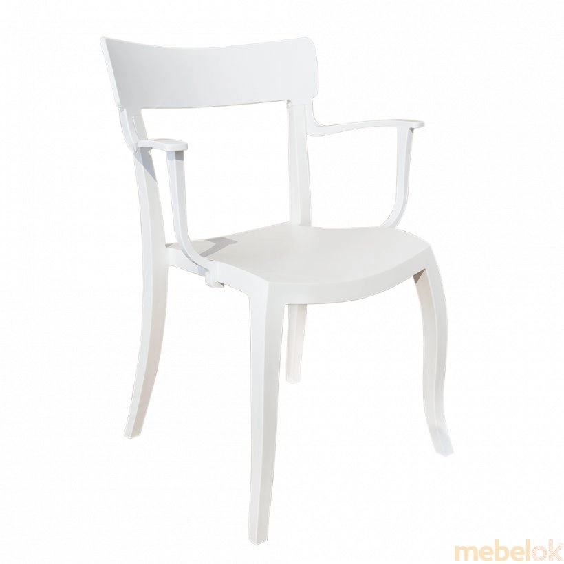 Крісло Hera-K біле сидіння, верх білий