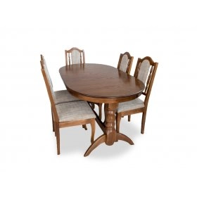Комплект ГОстінний стіл розкладний + 5 стільців Класік