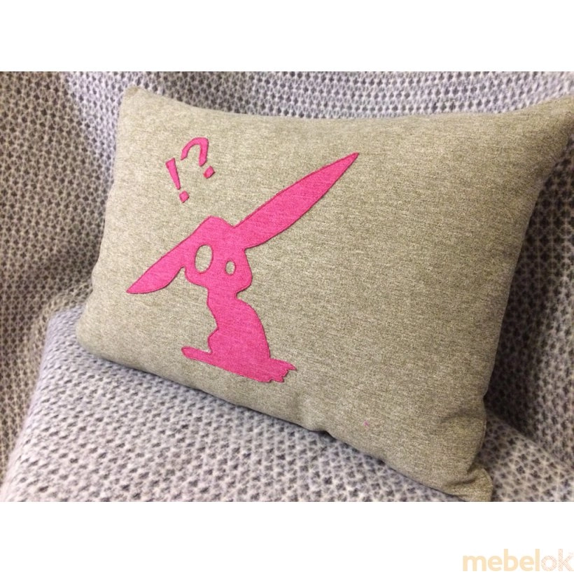 Декоративная подушка бежевая Bunny от фабрики PidVushko (ПідВушко)