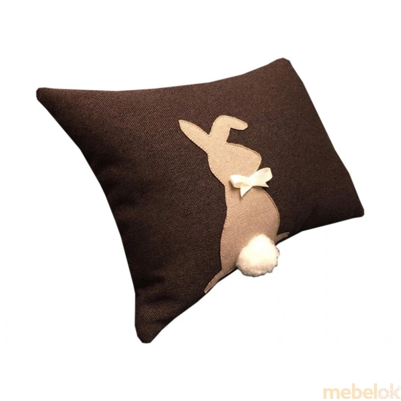 Декоративная подушка Зайка коричневая