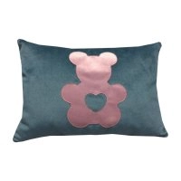 Декоративная подушка синяя Медвежонок (96071)