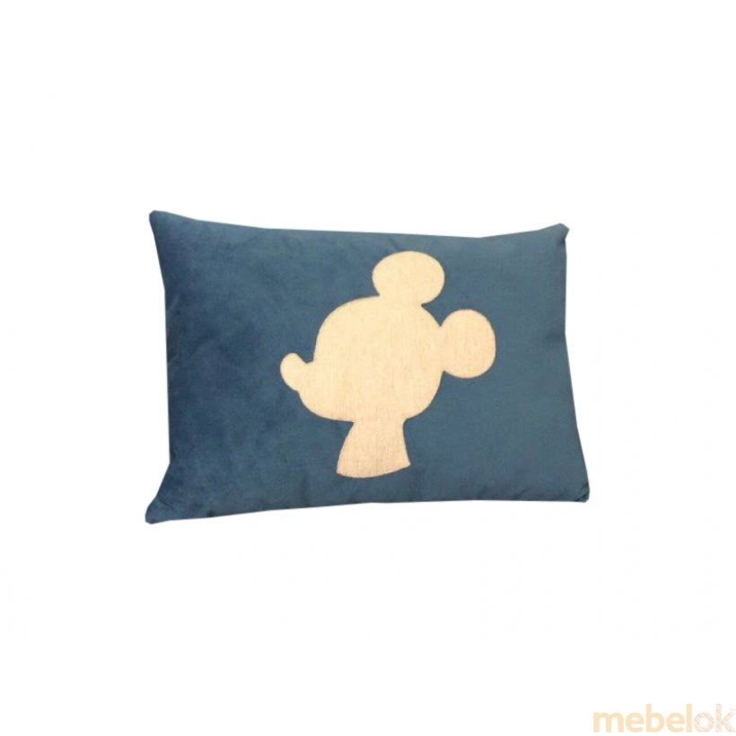 Декоративная подушка синяя Микки Маус