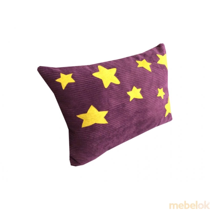 Декоративная подушка фиолетовая Звездное небо