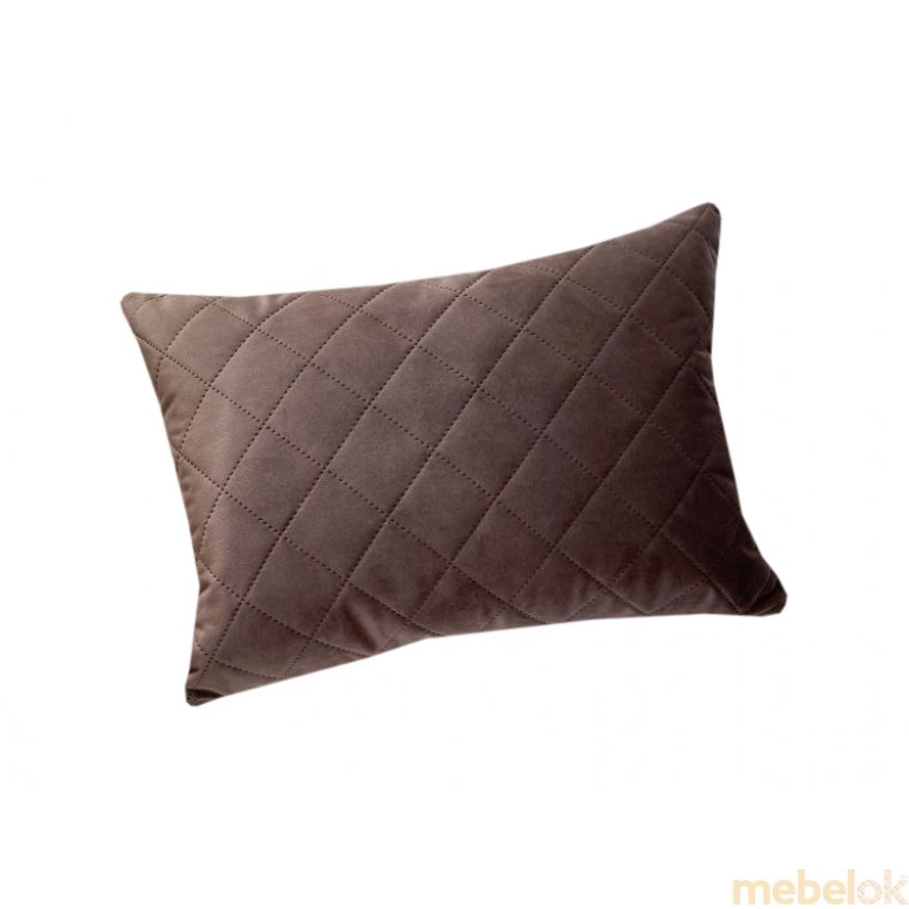 Декоративна подушка прямокутна Діамант коричнева
