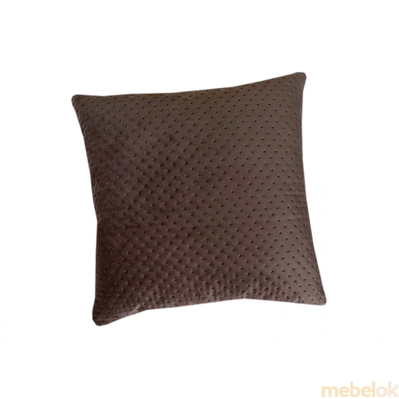 Декоративная подушка квадратная Rain коричневая