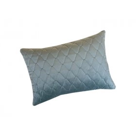 Декоративная подушка прямоугольная Ромбы серо-зеленая
