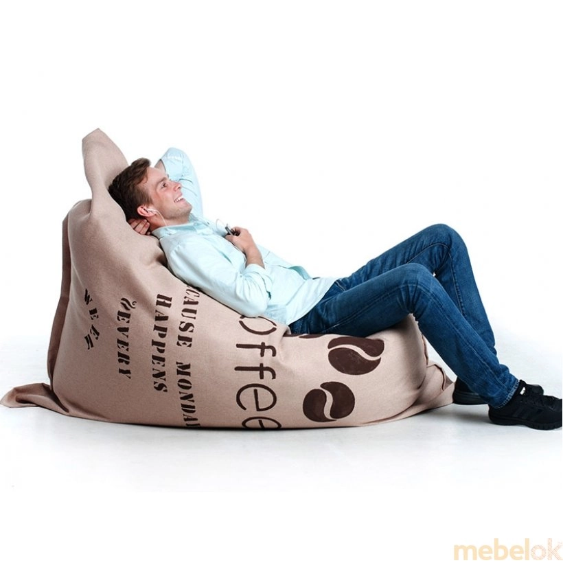 Кресло-Подушка с принтом кофе