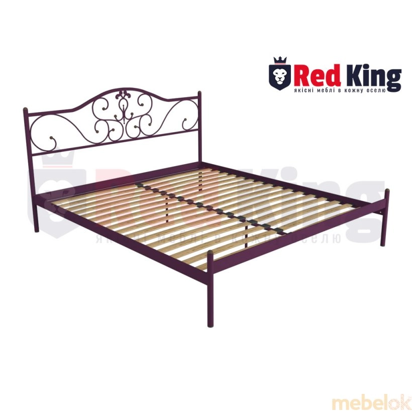 ліжко з виглядом в обстановці (Кровать RedKing Нола 160х200)