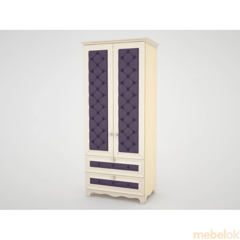 Шкаф гардеробный с ящиками Гламур ШГ 6-22+П+Т от фабрики Ренессанс (Renessans)