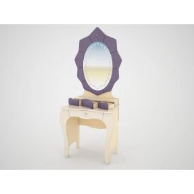Столик туалетный с зеркалом Гламур СТ 6-3