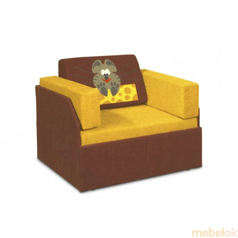 Дитячий диван-Кубик-боковий Мишка